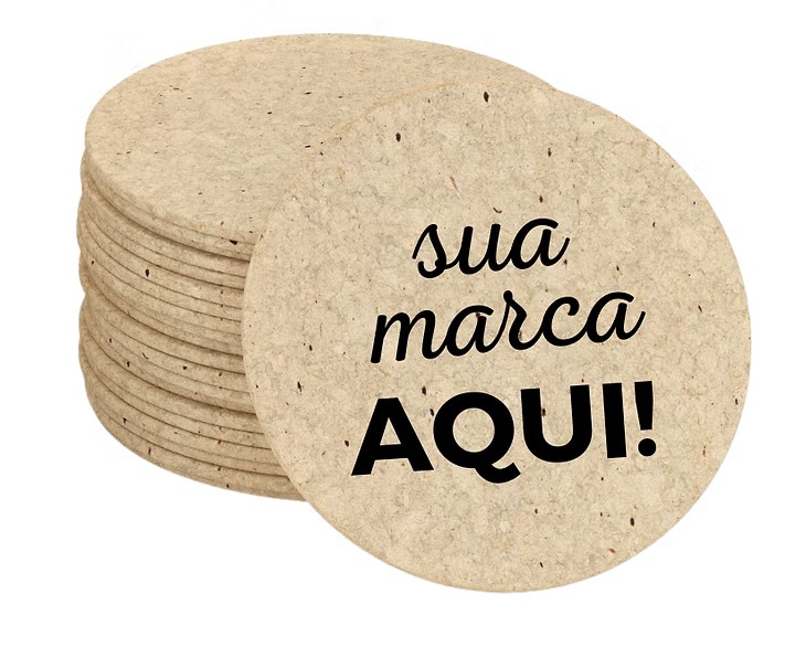 Bolacha de Chopp Redonda — exemplo de produto personalizado